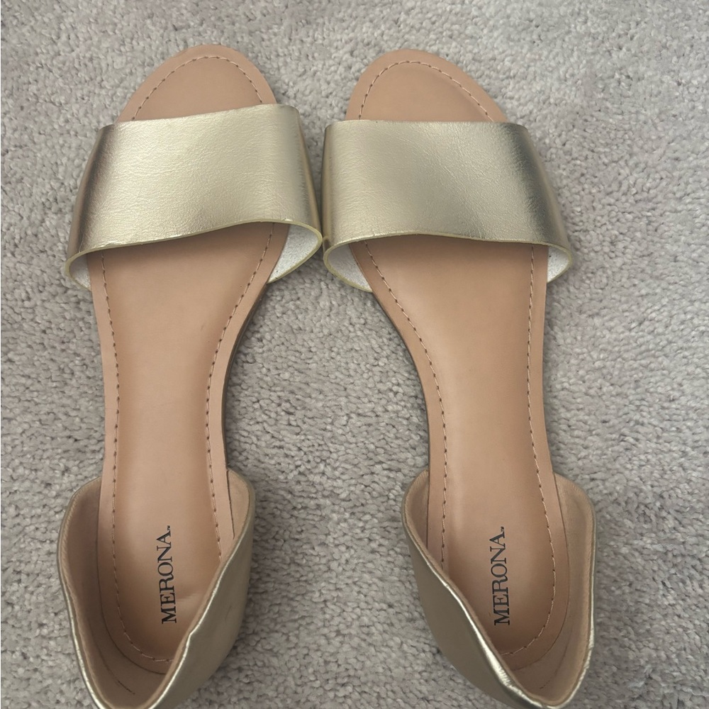 Merona Metallic Gold Women's Sandals